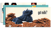 Milk Outdoor: Cookie, Krispies, Girl Scouts